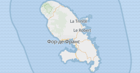 Мартиника - карта