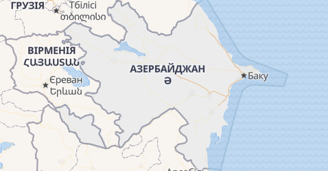 Азербайджан - мапа