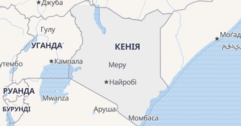 Кенія - мапа
