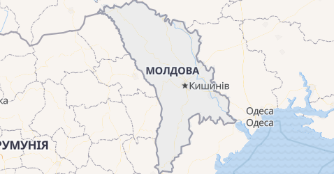 Молдова - мапа