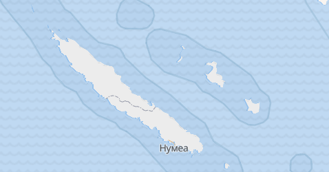 Нова Каледонія - мапа