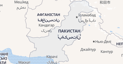 Пакістан - мапа