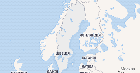 Швеція - мапа