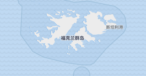 福克蘭群島地图