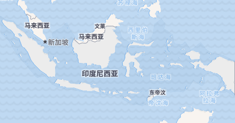 印度尼西亚地图