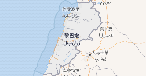 黎巴嫩地图