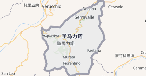 圣马力诺地图