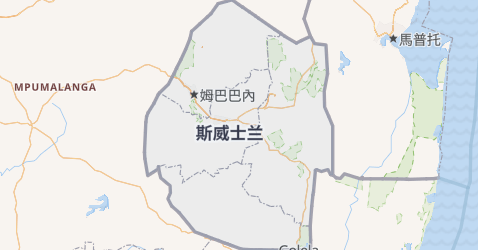 史瓦济地图