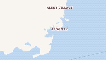 Afognak, Alaska map