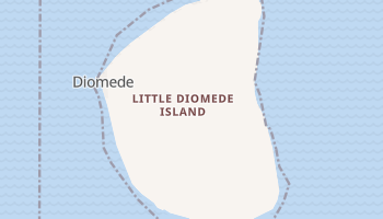 Diomede, Alaska map