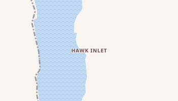 Hawk Inlet, Alaska map