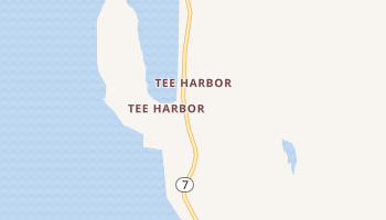 Tee Harbor, Alaska map