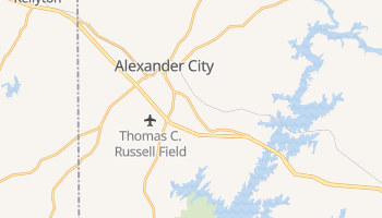 Alexander City, Alabama map