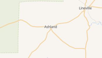 Ashland, Alabama map