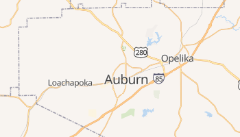 Auburn, Alabama map