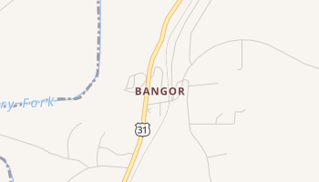 Bangor, Alabama map