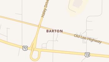 Barton, Alabama map