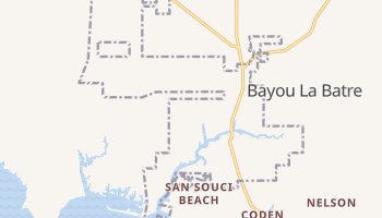 Bayou La Batre, Alabama map
