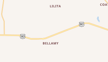 Bellamy, Alabama map