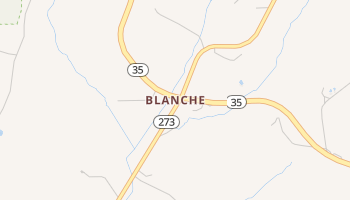 Blanche, Alabama map