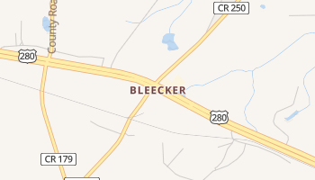 Bleecker, Alabama map