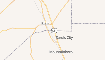 Boaz, Alabama map