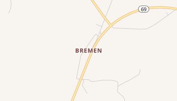 Bremen, Alabama map