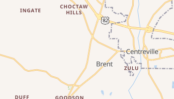 Brent, Alabama map
