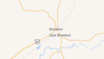 Brewton, Alabama map