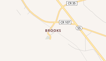 Brooks, Alabama map