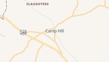 Camp Hill, Alabama map