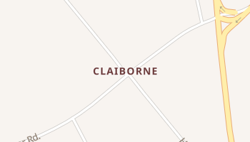 Claiborne, Alabama map