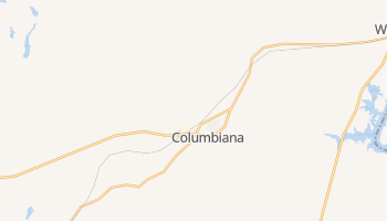 Columbiana, Alabama map