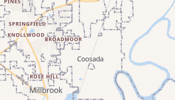 Coosada, Alabama map