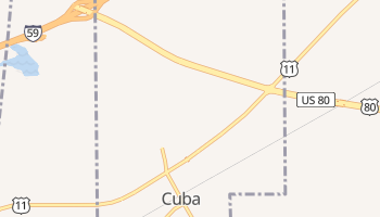 Cuba, Alabama map