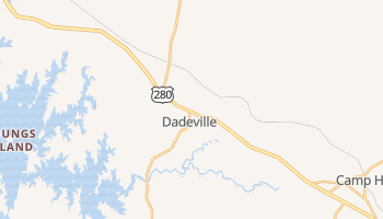 Dadeville, Alabama map