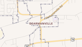 DeArmanville, Alabama map