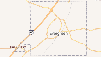 Evergreen, Alabama map