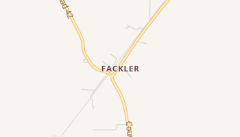 Fackler, Alabama map