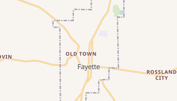 Fayette, Alabama map