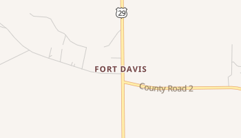 Fort Davis, Alabama map