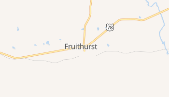 Fruithurst, Alabama map