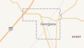 Georgiana, Alabama map