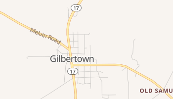 Gilbertown, Alabama map