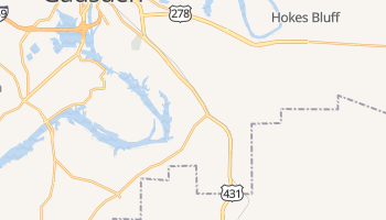 Glencoe, Alabama map