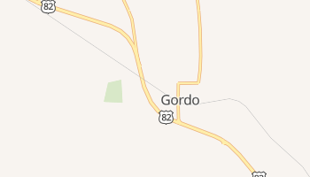 Gordo, Alabama map