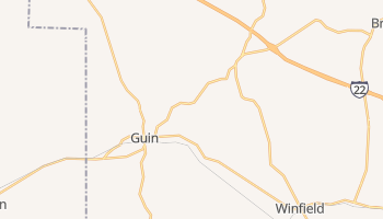 Guin, Alabama map
