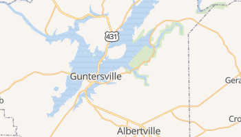 Guntersville, Alabama map