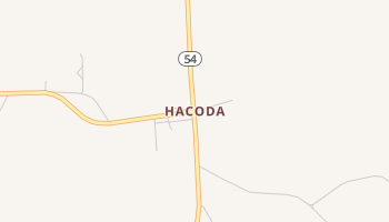 Hacoda, Alabama map