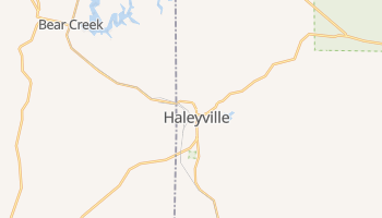 Haleyville, Alabama map
